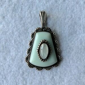 Carolyn Pollack Sterling Silver and Chalcedony Pendant